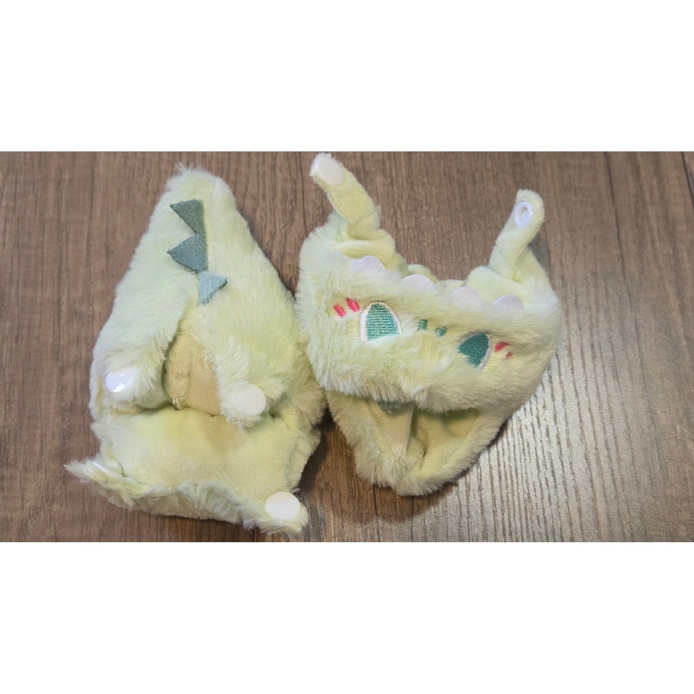 17cm Doll Clothes Dinosaur Green Plush 2 Piece Outfit New for your Bubu or Fufu